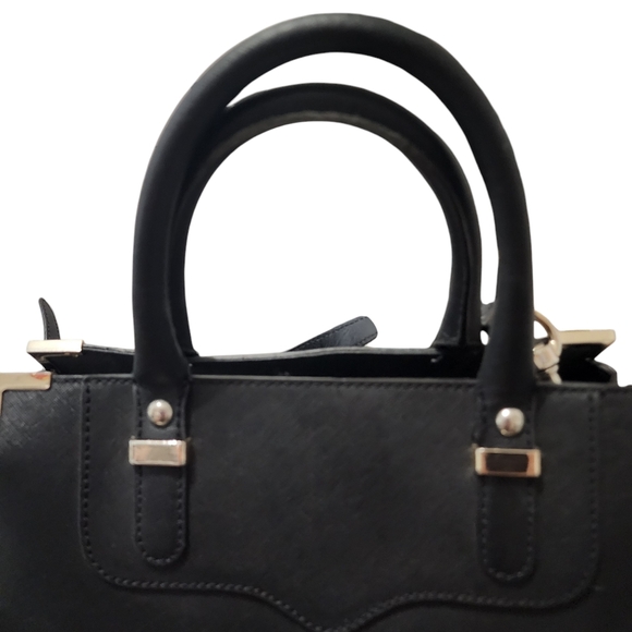 Rebecca Minkoff Black Natural Black Leather Exposed Zipper Amorous Satchel - Picture 4 of 12